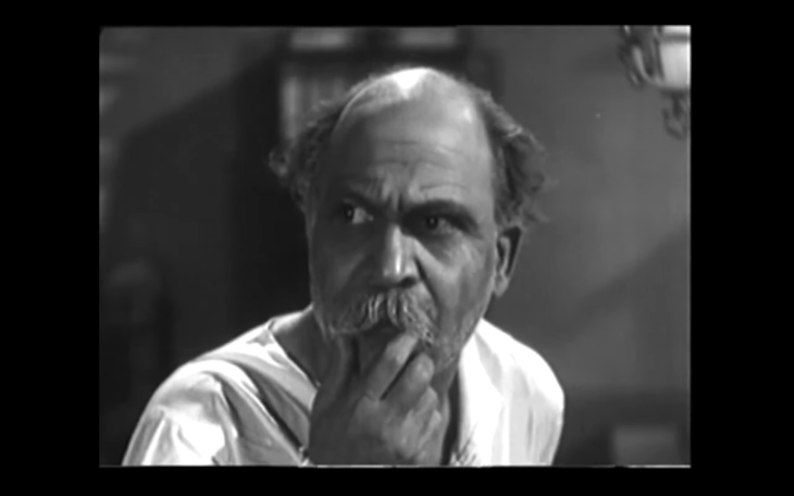 Close-up shot of Kaka Saheb